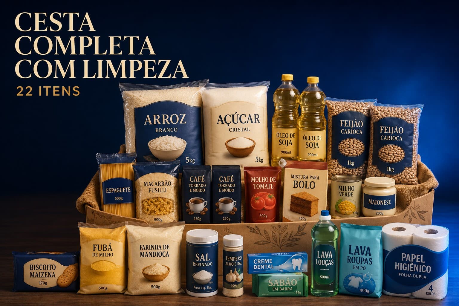Cesta Completa com Limpeza